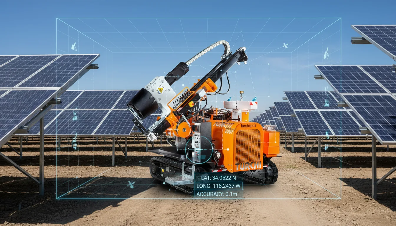 GNSS на фотоволтаичен обект: позициониране и спестяване на време