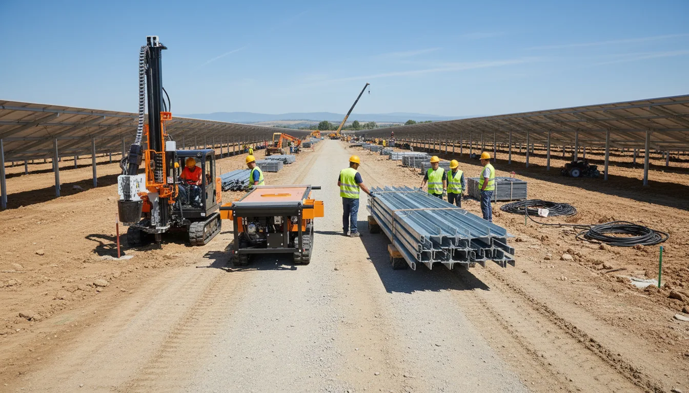 Solaire utility-scale : pourquoi la logique de chantier compte