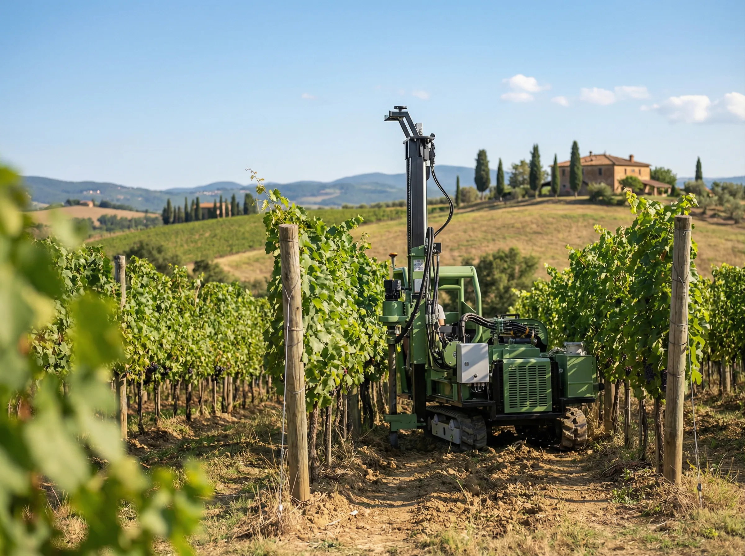 TURCHI BACCO between vineyard rows